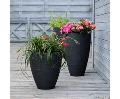 Apvalus sodo vazonas 40 x 42 cm antracito PATIO