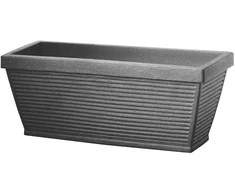 Stačiakampis sodo vazonas Fokus 80 x 30 x 32 cm juoda PATIO