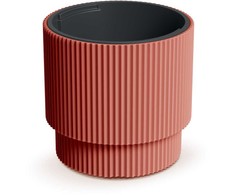 Prosperplast Plastikinis vazonas MILLY, su įdėklu, vario sp., 39,5 x 37,5 cm