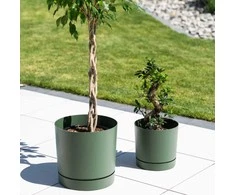 Prosperplast Dekoratyvinis gėlių vazonas Tubo P Ø19.9cm H19.6cm plastikinis/žalias
