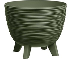 Furu apvalus gėlių vazonas 19 cm žalias PROSPERPLAST