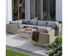 Lauko baldų komplektas PATIO Dorothee, rudas