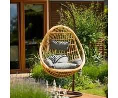 Eduard beige PATIO kokono pakabinama kėdė