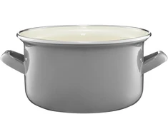Emaliuotas puodas 20 cm 3,6 l pilkas EMALIA OLKUSZ