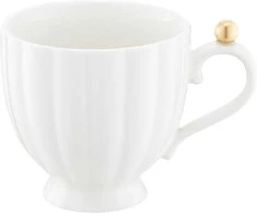 Puodelis AMBITION CURLY GOLD, baltos sp., 250 ml
