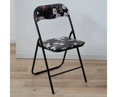 Flower Juodas Camping Chair 46,5 x 44 x 78 cm PATIO