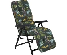 Lena Plus Juodas Edition G058-02PB PATIO sodo fotelis su atrama kojoms