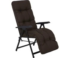 Lena Plus Juodas Edition H047-04PB PATIO sodo fotelis su atrama kojoms