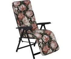 Lena Plus Juodas Edition A101-23PB PATIO sodo fotelis su kėdute