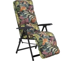 Lena Plus Juodas Edition G052-23PB PATIO sodo fotelis su atrama kojoms