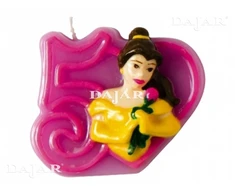 Gimtadienio žvakė 5 princesės DISNEY