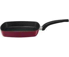 Grilio keptuvė su teflono klasikine danga, 26 cm, bordo spalvos, EMALIA OLKUSZ