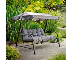 Hawaii Juodas Edition Garden Swing H024-07IB PATIO