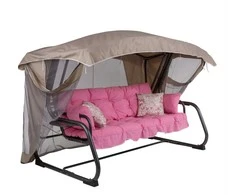 Sodo sūpynės su tinkleliu nuo uodų Ravenna Lux D042-23DW PATIO + NEMOKAMAI