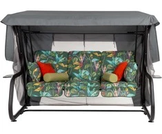 Sodo sūpynės su tinkleliu nuo uodų Venezia Lux Juodas Edition G058-02PB PATIO