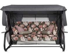 Sodo sūpynės su tinkleliu nuo uodų Venezia Lux Juodas Edition A101-23PB PATIO