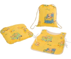 Ikimokyklinuko komplektas krepšys / prijuostė / pagalvė Susa I005-05PB PATIO