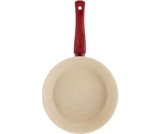 Keptuvė su Qualum Basic Stone Edition Rosso danga 24 cm AMBITION