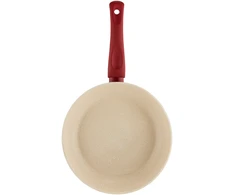 Keptuvė su Qualum Basic Stone Edition Rosso danga 24 cm AMBITION