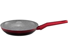 Keptuvė su Qualum Ceramic Stone Edition Ombre Raudona danga 24 cm AMBITION