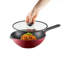 Keptuvė „Wok“ su „Qualum Basic Noel“ danga, 30 cm, AMBITION