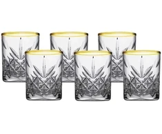 4 Timeless Gold akinių rinkinys 62 ml PASABAHCE