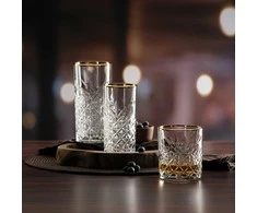 Stiklinės Timeless Gold Rim Pasabahce 450ml/4vnt.
