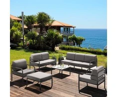 Lauko baldų komplektas Sodo baldų komplektas Agat D042-16DW PATIO