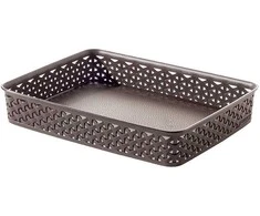 Plastikinė dėžė My Style Rattan A4 Curver 6x35.8x26.2cm ruda