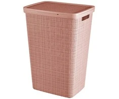 Krepšys skalbiniams Jute 58 l rožinė CURVER