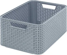Daiktadėžė CURVER STYLE, 18 l, pilka, 38×28×17 cm