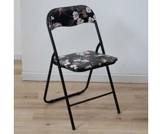 Flower Juodas Camping Chair 46,5 x 44 x 78 cm PATIO