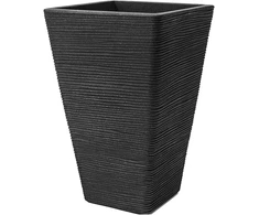 Kvadratinis sodo vazonas 35 x 35 x 55 cm antracitinis PATIO