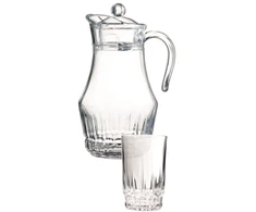 Stiklinio ąsočio ir stiklinių komplektas Lancier Luminarc 1.8L/6vnt.x270ml