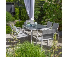 Lauko baldų komplektas Lea baltas PATIO sodo baldų komplektas