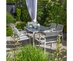 Lauko baldų komplektas Lea baltas PATIO sodo baldų komplektas