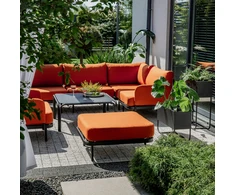 Lauko baldų komplektas Sodo baldų komplektas 6 asmenims Pyrite D042-33DW PATIO