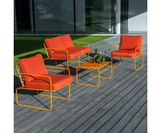 Lauko baldų komplektas Sodo baldų komplektas Nefryt D042-33DW PATIO
