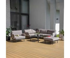 Lauko baldų komplektas Sodo baldų komplektas 6 asmenims Pyrite D042-04DW PATIO