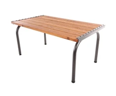Sodo stalas Patio Park Lux, 151 x 86 cm, rudas