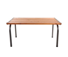 Sodo stalas Patio Park Lux, 151 x 86 cm, rudas