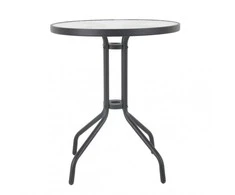 Patio Stiklinis sodo staliukas „Bistro“, 60 cm