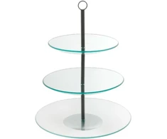 Leila stiklo padėklas, trijų lygių, 30 cm AMBITION