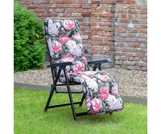 Lena Plus Juodas Edition A101-23PB PATIO sodo fotelis su kėdute
