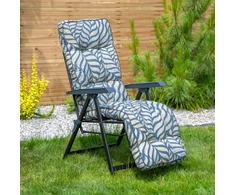 Lena Plus Juodas Edition G050-06PB PATIO sodo fotelis su atrama kojoms