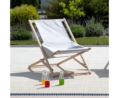 Šezlongas medinis Gozo Comfort kamuoliukas PATIO