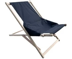 Šezlongas sodo medinis Gozo Comfort juoda PATIO