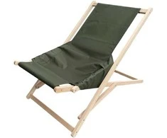 Šezlongas sodo medinis Gozo Comfort chaki PATIO