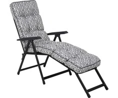 Sodo gultas su atrama kojoms Lena Lounger Juodas Edition H039-06PB PATIO