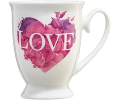 Love Letters Rožinė Heart puodelis 300 ml AMBITION